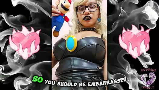 Goddess rarity melucuti bajumu sebagai Bowsette
