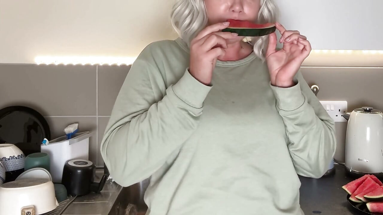 Juicy Watermelon Mess - Soaking Wet Pants Surprise!