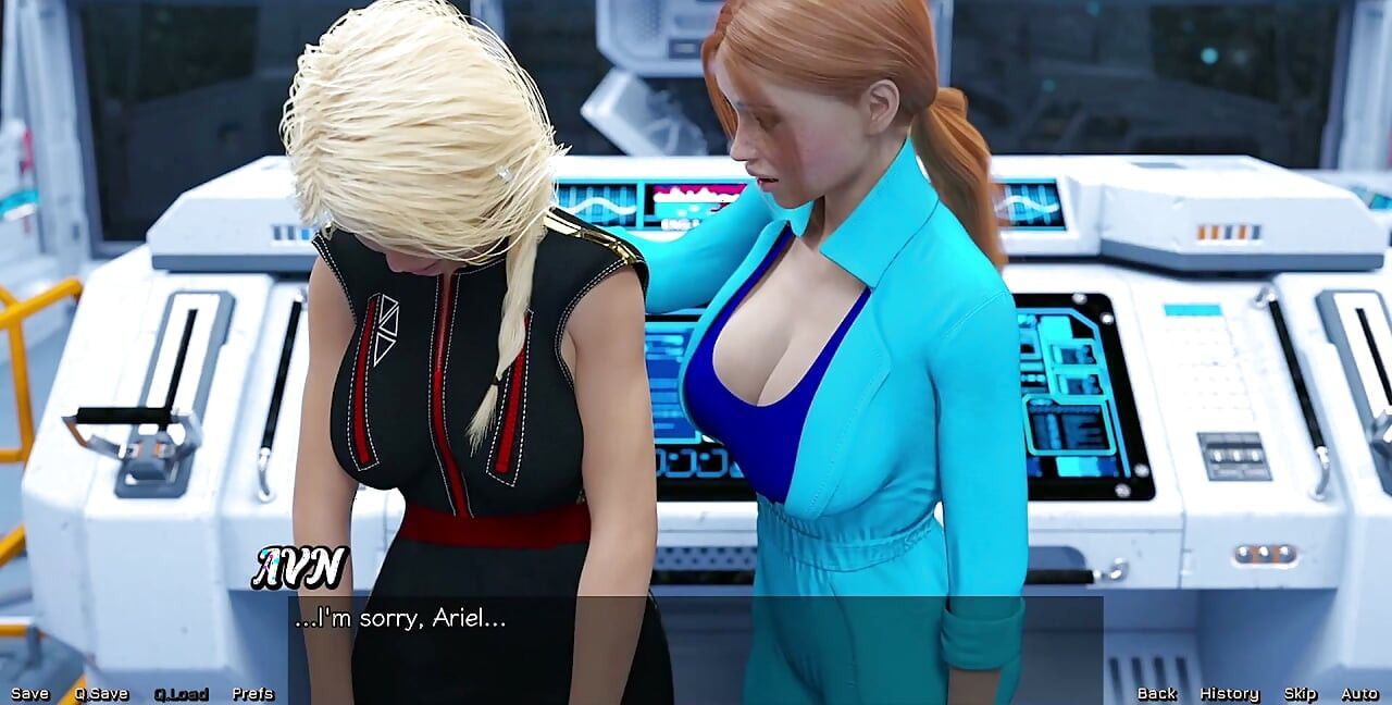 Stranded in Space - Choosing Between the Stepsisters Busty Red Head or the Beuatiful Busty Blonde Virgin