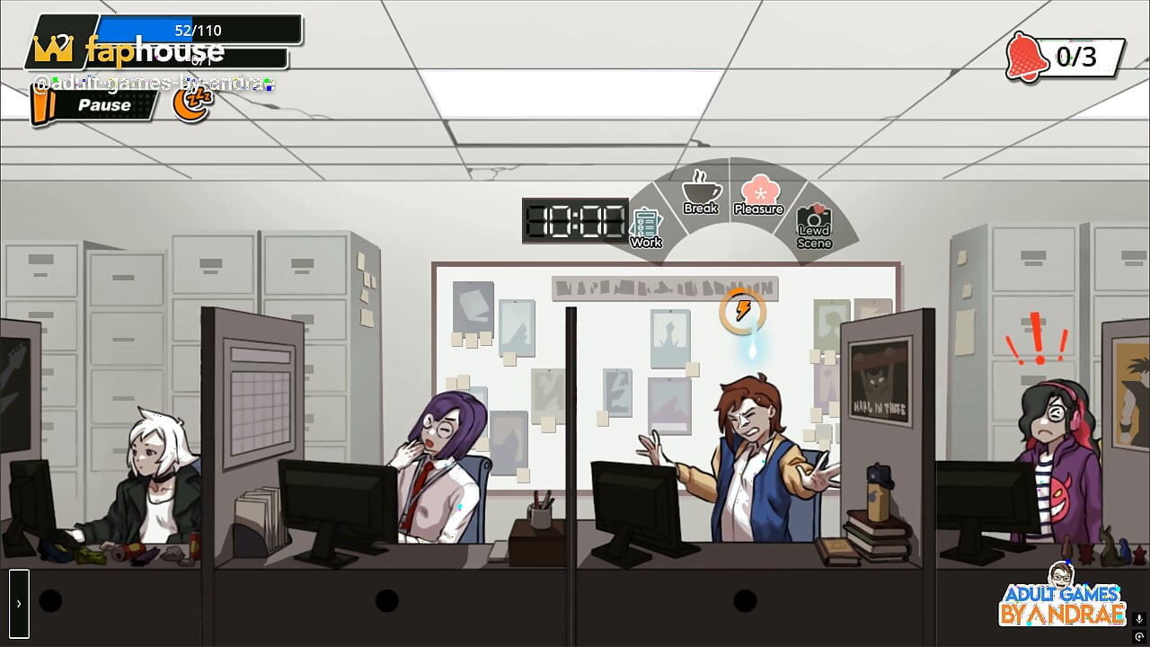 Femboy Ghost Gameplay Part 1 - Discreet Masturbation at Work
