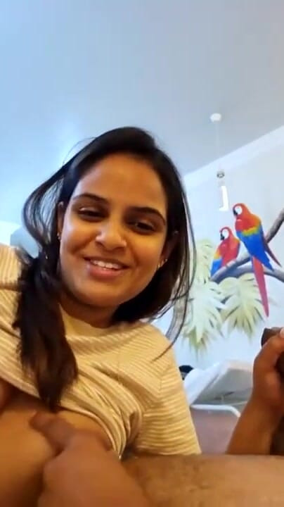 Hot indian wife and husband answer questions in video call | Clip 2
