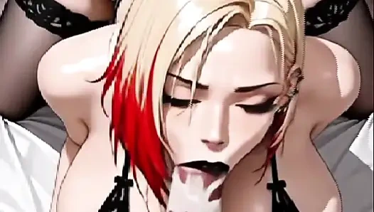 Hentay Amime - большая задница любит молоко в заднице