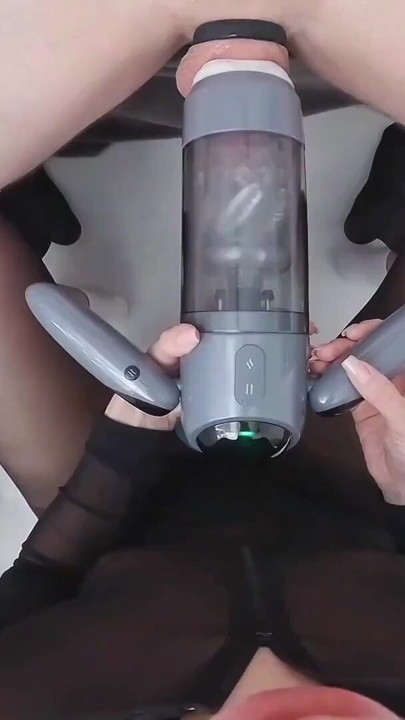 Sucking Cum Out of a Dick Using the New Automatic Male Masturbator from TheBadPeach - 20% OFF: promo code ALISA | Clip 1