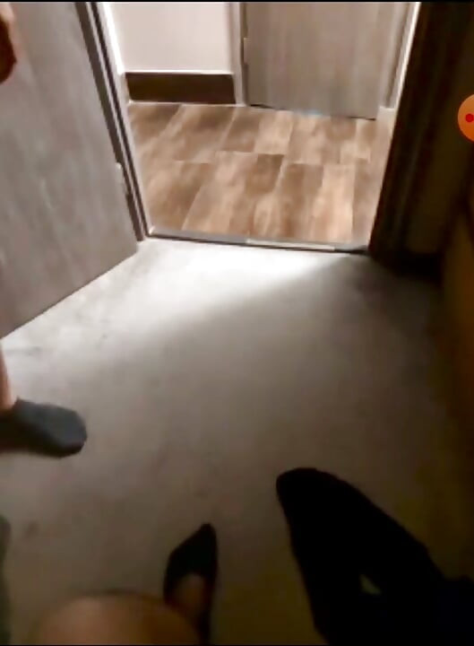 I watch live as my chubby, hairy partner fucks her ex and he cums in her ass.