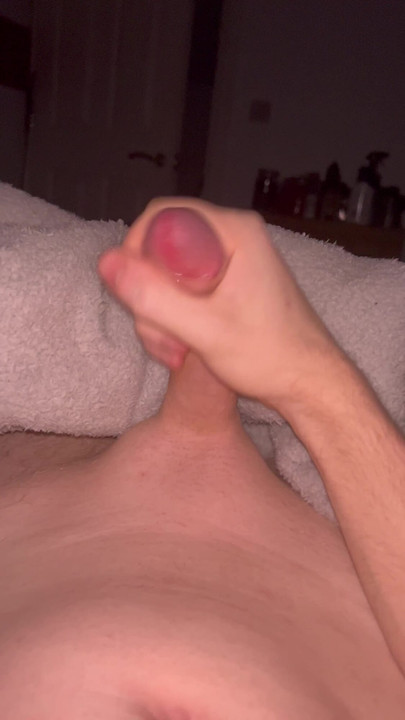 Younger man cums on himself after work!