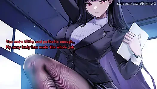 Rio from Blue Archive tests her new innovation on you (Feet and Pantyhose)