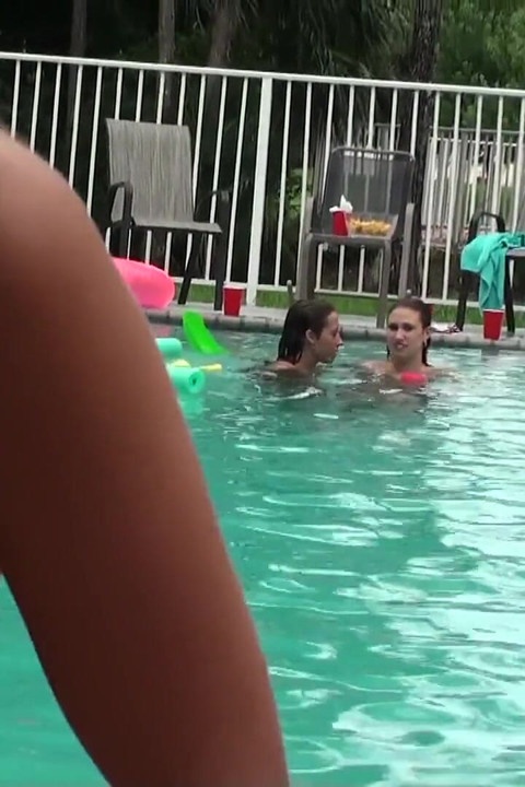 Real Slut Party - Sexy Sunni Mayweather & Bridgete Turn a Pool Party Into a Wild Hardcore 4some