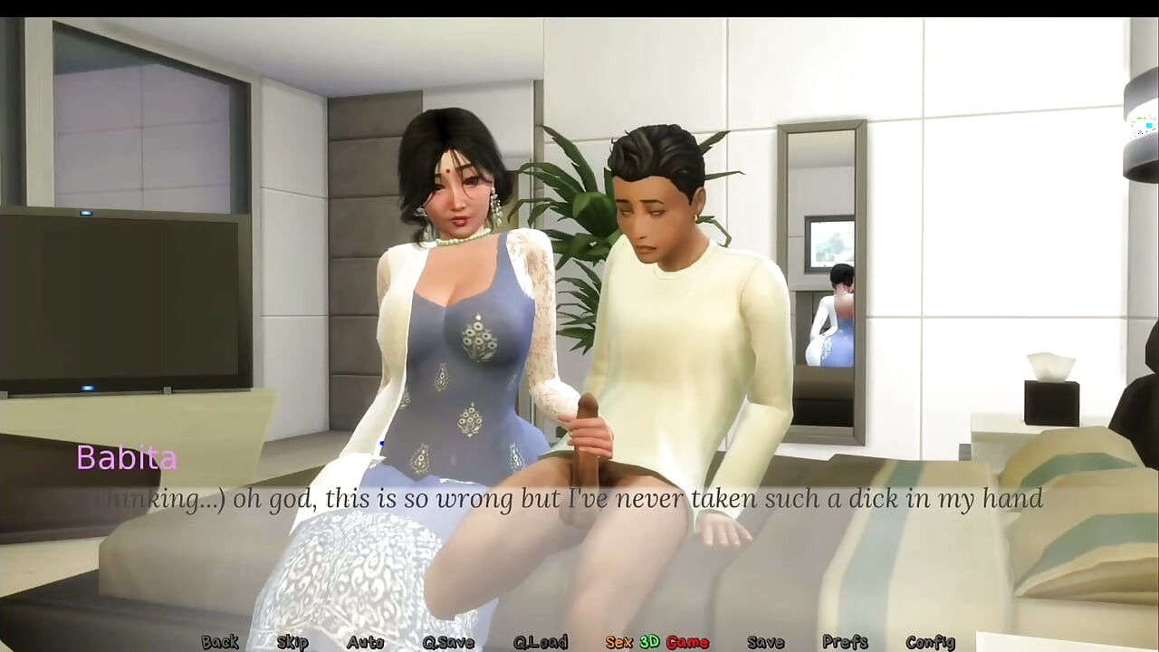 Desi boy Amit and his matured lover Babita eventually getting close to each other .