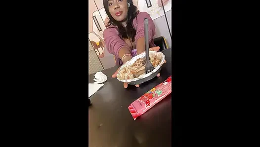 Mukbang Eating  Brazilian Food While Talking About My Goals (Come Chill With Me)