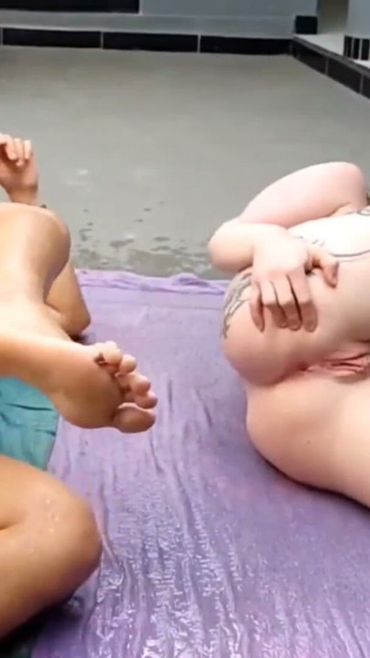 THEY MADE THE BIGGEST SILVER RAIN, TWO NAKED GIRLS PLAYING WITH HOSES ON A SUNNY AFTERNOON | Clip 1