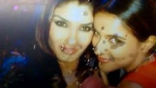Sperma-Tribute an Raveena und Asin