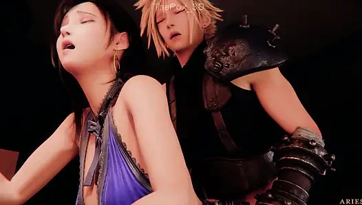 Final fantasy 7 FF7 - tifa + aerith all work 2025 WM vollfarb-Grading (Ton) von Widder-Besitz-animation 3D-hentai