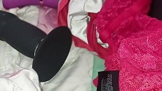 Mommy lingerie and panties cum