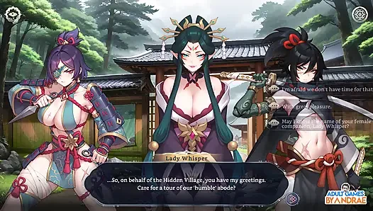 Harem Fantasy - Kinky Ninja Scroll Gameplay Part 1 - Entering the Village of Kagura
