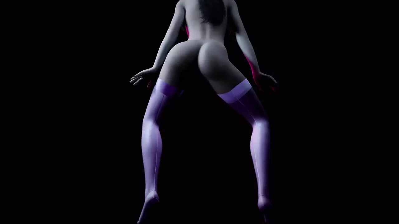 Striptease with a Hot Blonde That Dances with Music - 3D Porn