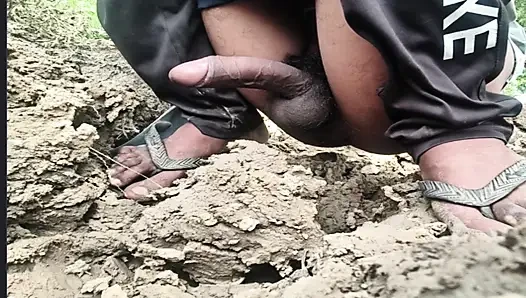 Village boy having fun in the field  big dick best Cook black cook indian Big Dick