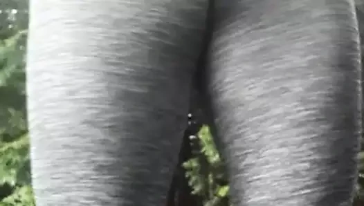 grauer strumpfhose içinde Draussen
