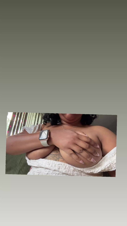 Big brown natural heavy breast