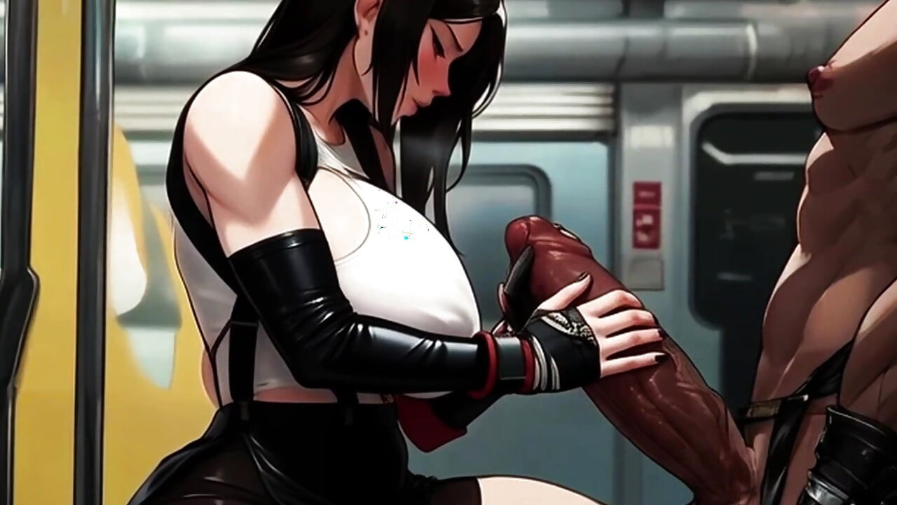 Tifa's Titties Demand Attention On The Midgar Train