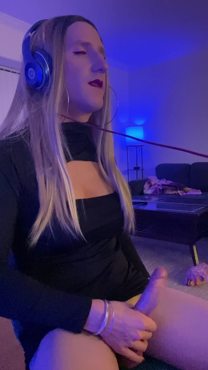 Crossdresser Live Streamed Jerking Off