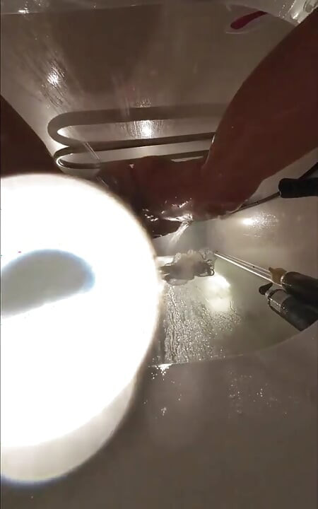 Webcam Under Stepsisters Bath. Wet Pussy After Sex with Boyfriend