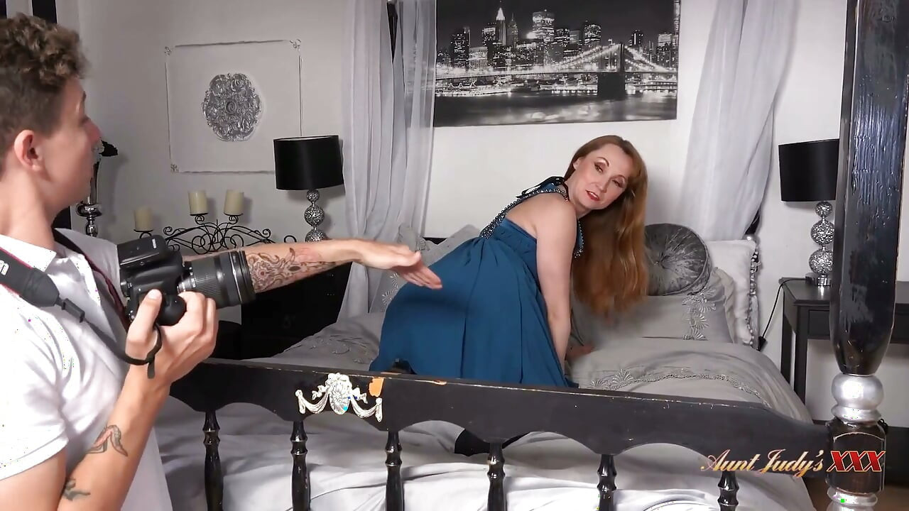AuntJudysXXX - Cute Redhead MILF Lily Fucks Her Handsome Photographer