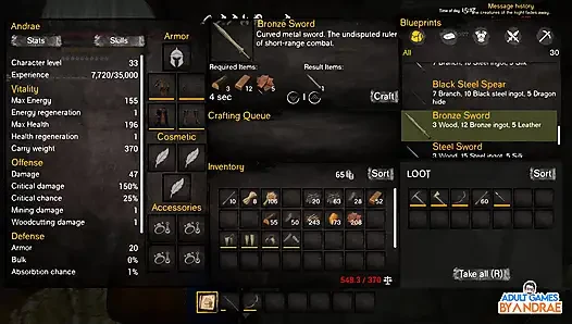 Ep11: Upgrade Stonehouse: Kamar / Kamar Mandi dan Kerajinan Senjata Perunggu di Pulau Jahat