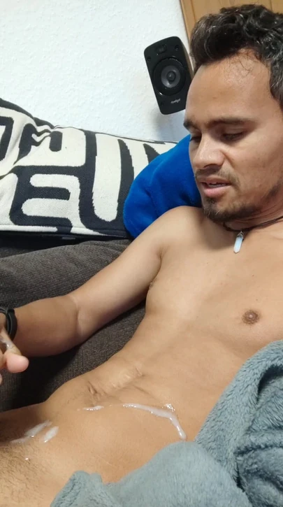 Boy jerking. I'm enjoy the time