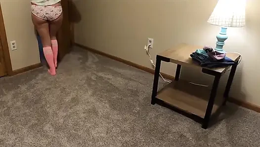 Step Father Impregnates Step Daughter While Step Mom Is Downstairs on the Couch