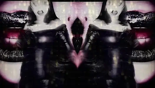 ASMR & mesmerizing lipnosis! Lady in black JOI