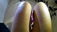 Shaking thick thighs slomo style By SHINY LEGS