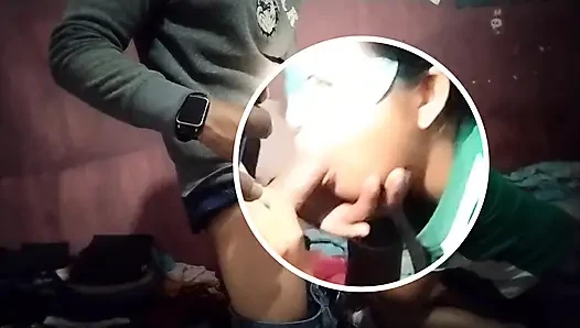 Милая шлюха сосёт мой пенис