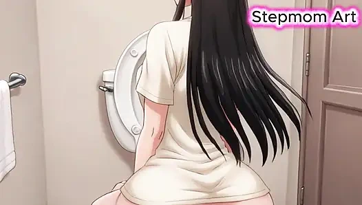 JOI Stepmom Show private Toilet - Come with me 100% You'll cum - Dirty Talk