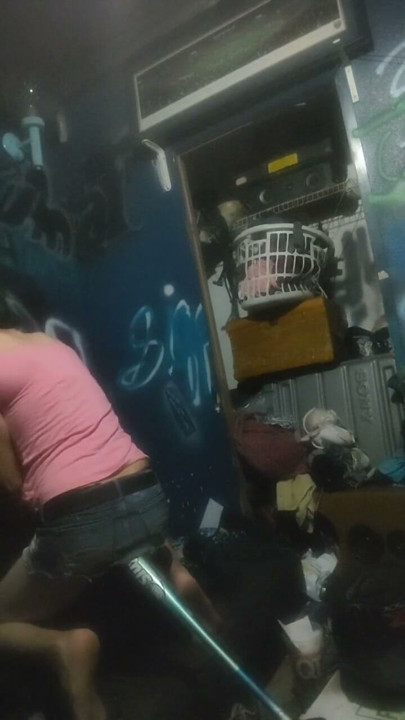 Skinny teen tries on outfits anal play and dry humping | Clip 1