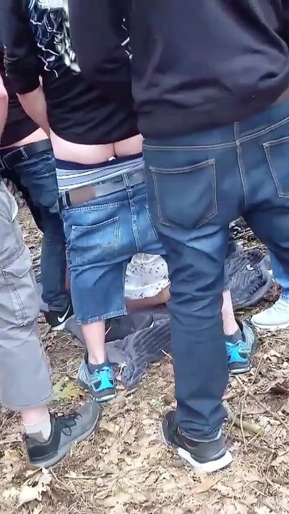 Spectacular moment from "OUTDOOR CREAMPIE GANGBANG WITH GERMAN TEEN KITTY BLAIR"