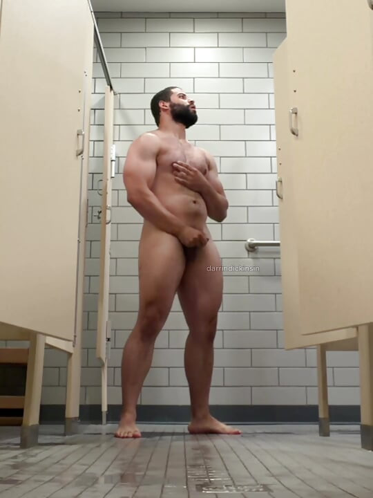 Beefy Muscle Locker Room Showers