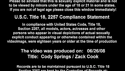 Cody Springs ve Zack Cook