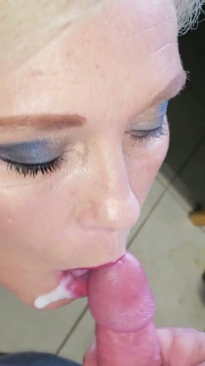 Close Ups of a Real Cum Eating Slut | Clip 1