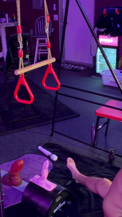 Hot Blonde Rides her Motorbunnywhile Her Mna Watches | Clip 3