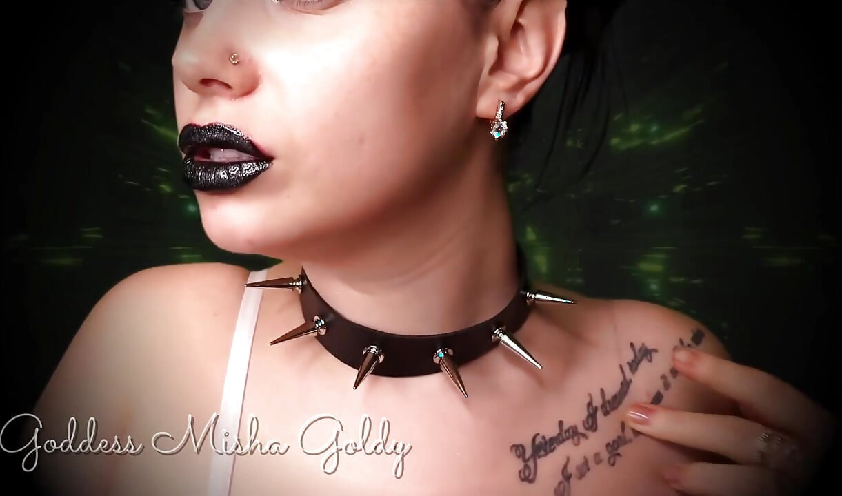 You're so fortunate that I let you worship and wank all over my glossy black lips!