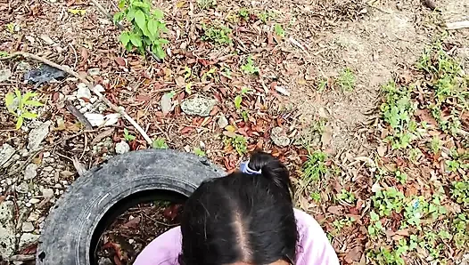 Ich wollte seinen schwanz lutschen und ihn im freien ficken lassen, ich mag das wirklich