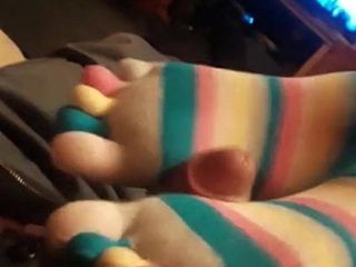 Fuzzy sokken solejob