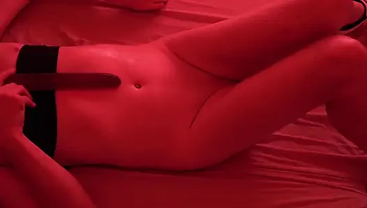 boy plays with his pussy