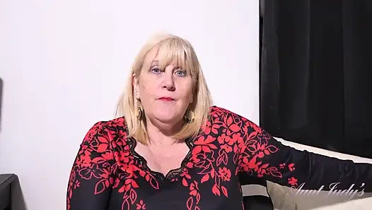 Auntjudys - Грудастая Зрелая Толстушка Catherine Can Нуждается В Садовнике Для Ее Волосатого Куста