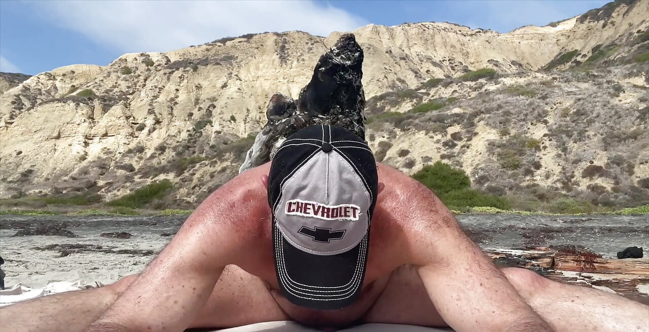 Naked Stretching on the Beach, Part 4