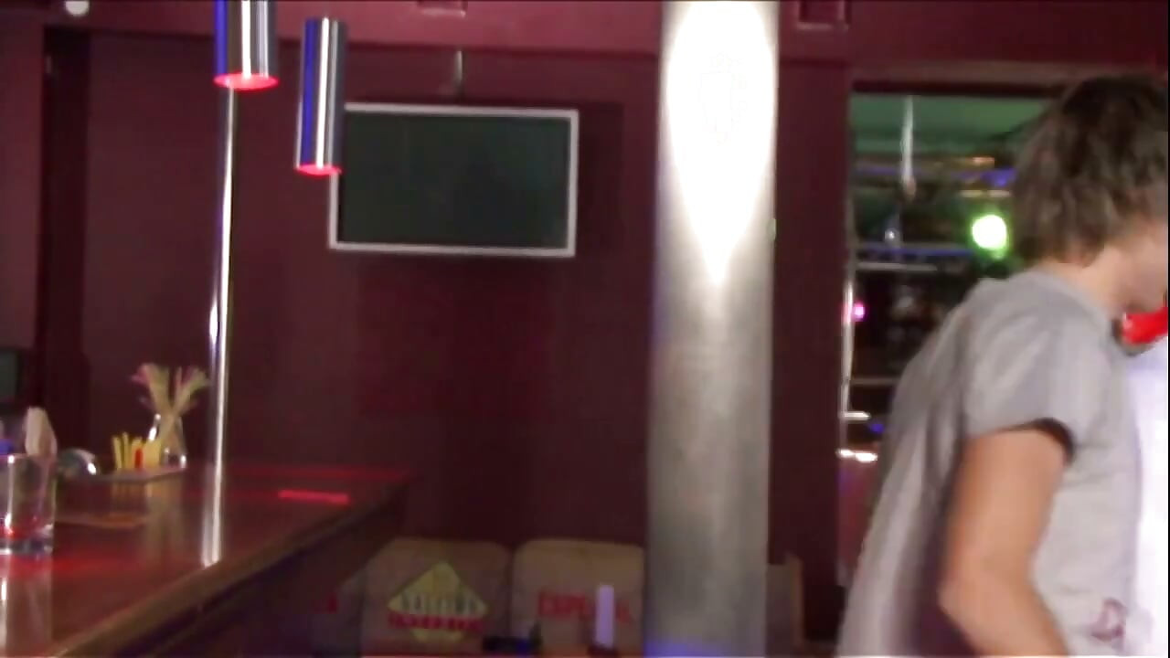 Two Horny Twinks Bareback Wildly in Empty Bar