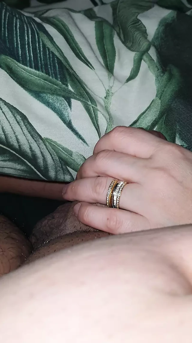 Step mom handjob husband dick in Ramadan
