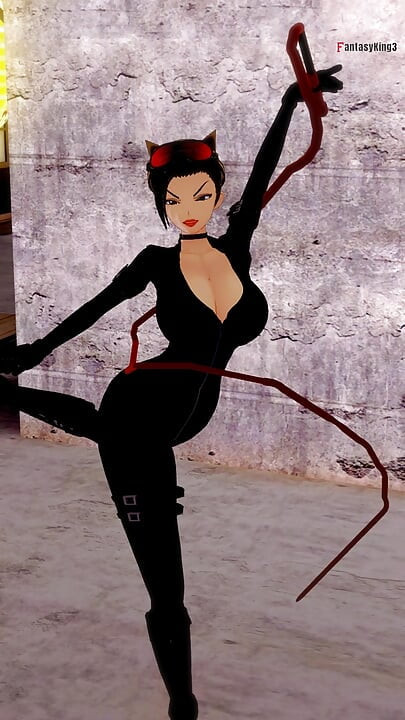 Mulher-gato recebe Batfucked - Filme das cadelas de Arkham