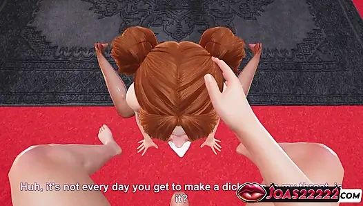 Samantha Simpson и ее большие сиськи в 3D хентай, дрочка для большого хуя, дрочка сисек на верхней стимуляцией, и Irrumatio с камшотом с глубокой глоткой