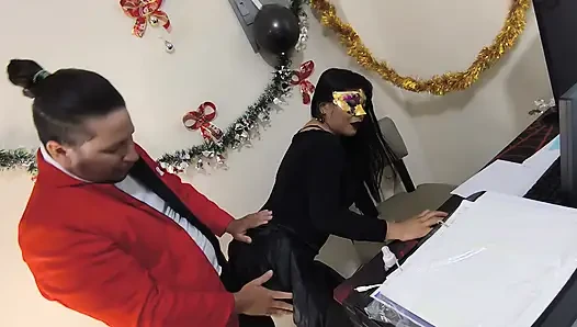 While The Boss Was Away, The High Executive Came To Play... Office Seduction)